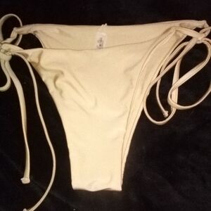 New! Champagne Silky Bikini Bottom